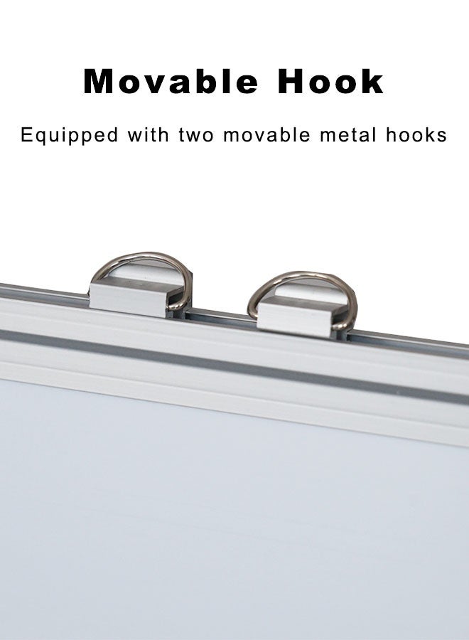 XIANGYU Wall Mounted Aluminum Alloy Frame 90 x 120cm White Board Magnetic Dry Erase Board Large Whiteboard for Classroom - Image 3