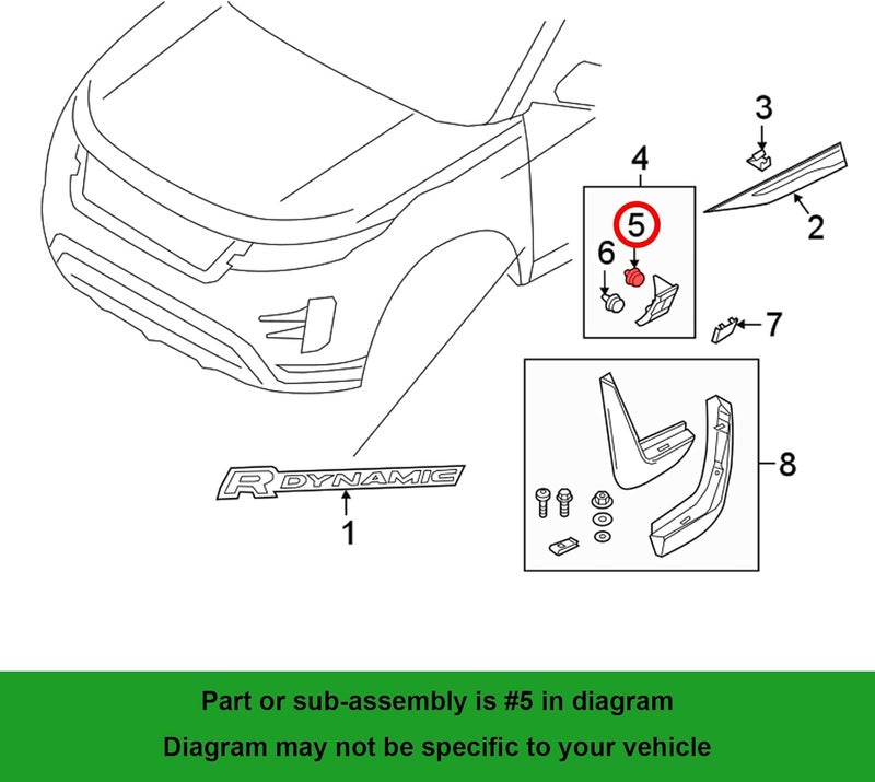 OAUTOO 20PCS Rocker Panel Molding Retainer Clips - Image 3