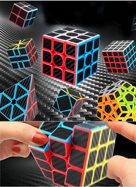 5-Piece Speed Cube Set, Magic Fast Cubes Collection, 2x2 3x3 5x5 Pyramid Pyramid Skew, 3D Speed Cube Game, Educational toys for relaxation, Ideal Gift For Kids, Adults, Speed Cubing Beginners and Puzzle Enthusiasts