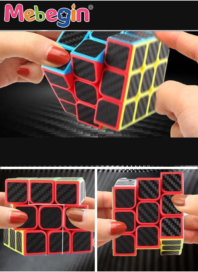 MEBEGIN - 5-Piece Speed Cube Set, Magic Fast Cubes Collection, 2x2 3x3 5x5 Pyramid Pyramid Skew, 3D Speed Cube Game, Educational toys for relaxation, Ideal Gift For Kids, Adults, Speed Cubing Beginners and Puzzle Enthusiasts - Image 1