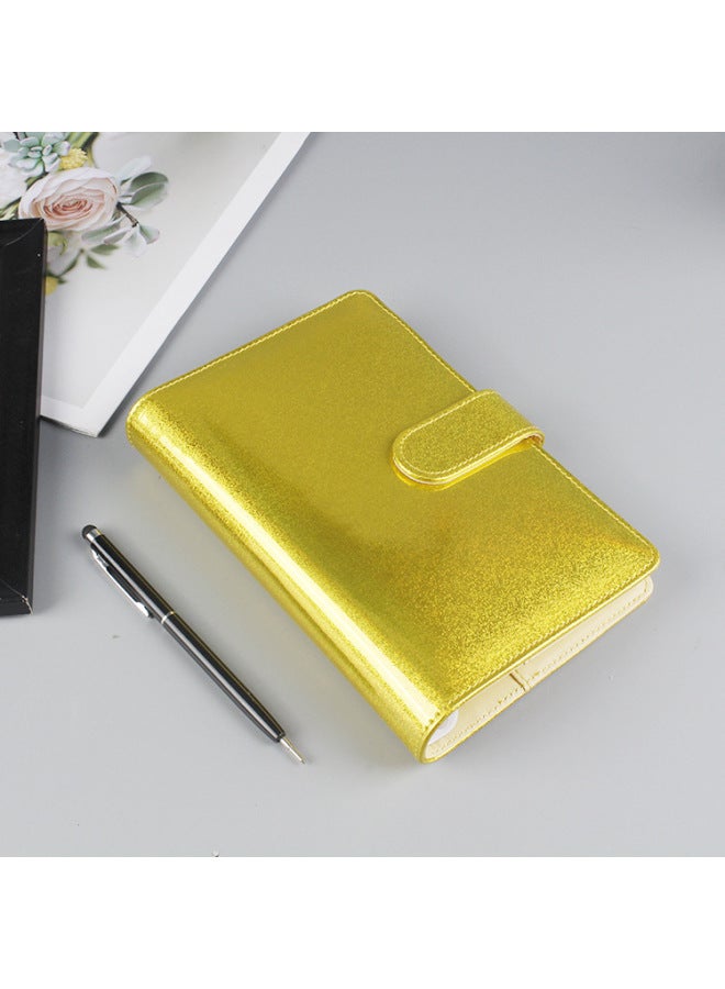 Dimension Stationery Korea Girl's Heart Macaron Loose-leaf Notebook Pu Hand Account Book Notebook Hand Account Book Travel Book - Image 1