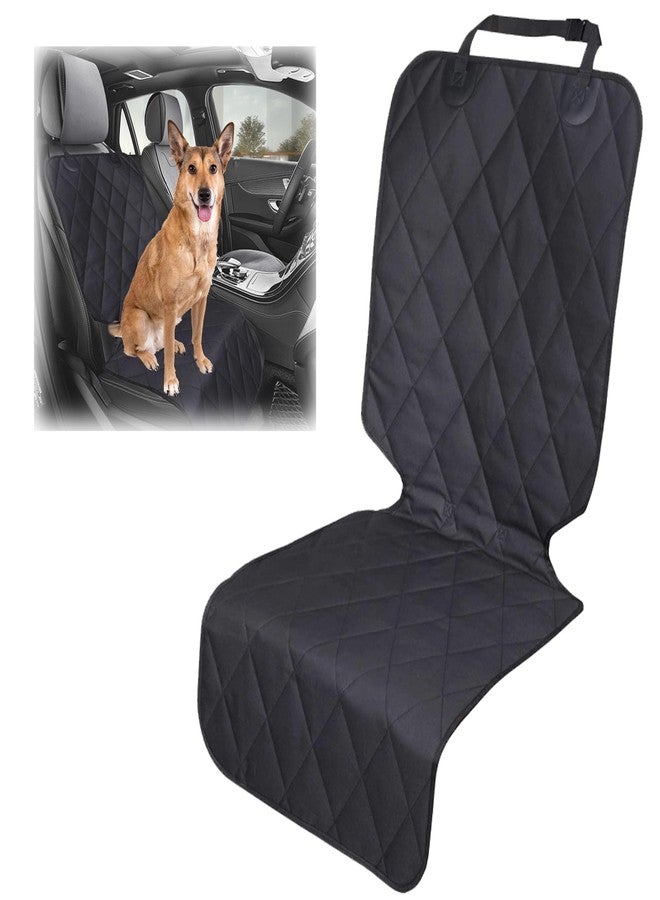 YOOLEETC Front Dog Seat Covers, Waterproof Front Seat Car Cover,Dog Car Seat Cover with Side Flaps, Waterproof & Nonslip Dog Seat Coverfor Cars, Trucks, SUVs, Jeep.(Black) - Image 1