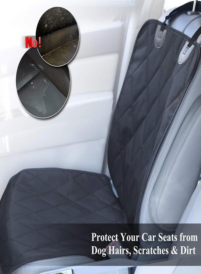YOOLEETC Front Dog Seat Covers, Waterproof Front Seat Car Cover,Dog Car Seat Cover with Side Flaps, Waterproof & Nonslip Dog Seat Coverfor Cars, Trucks, SUVs, Jeep.(Black) - Image 5
