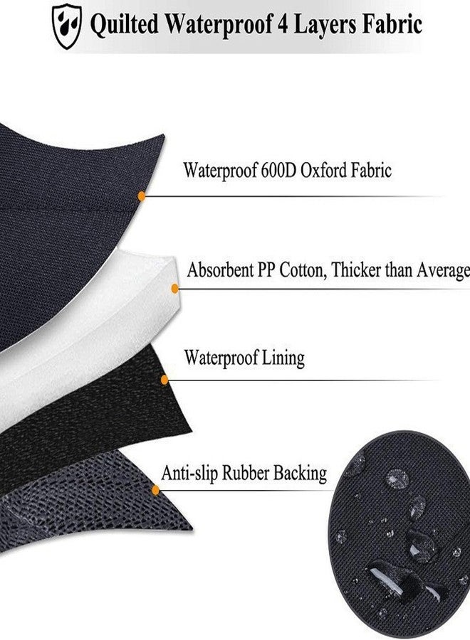 YOOLEETC Front Dog Seat Covers, Waterproof Front Seat Car Cover,Dog Car Seat Cover with Side Flaps, Waterproof & Nonslip Dog Seat Coverfor Cars, Trucks, SUVs, Jeep.(Black) - Image 4