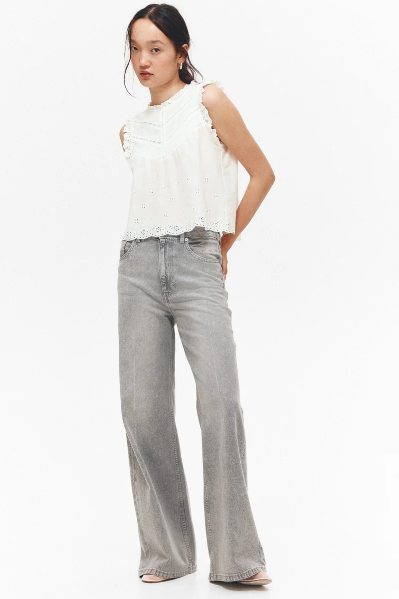 H&M Frill-trimmed vest top