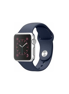 Soft Silicone loop Replacement Wrist Strap Sport Band Compatible with Apple iWatch ultra Series 8 7 6 5 4 3 2 1 SE 38mm 40mm 41mm 42mm 44mm 45mm 49mm, (Blue)