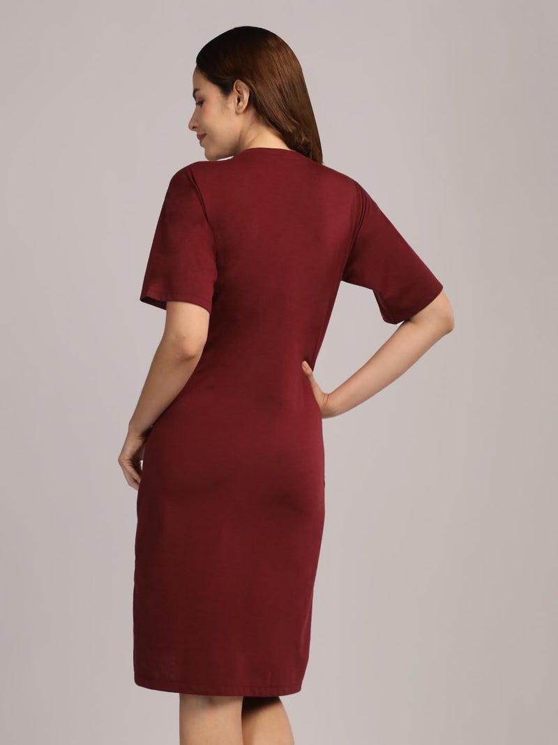 Duchess Mom T-Shirt Dress | Night Dress | Loose Fit | Pre and Post Pregnancy - Image 3
