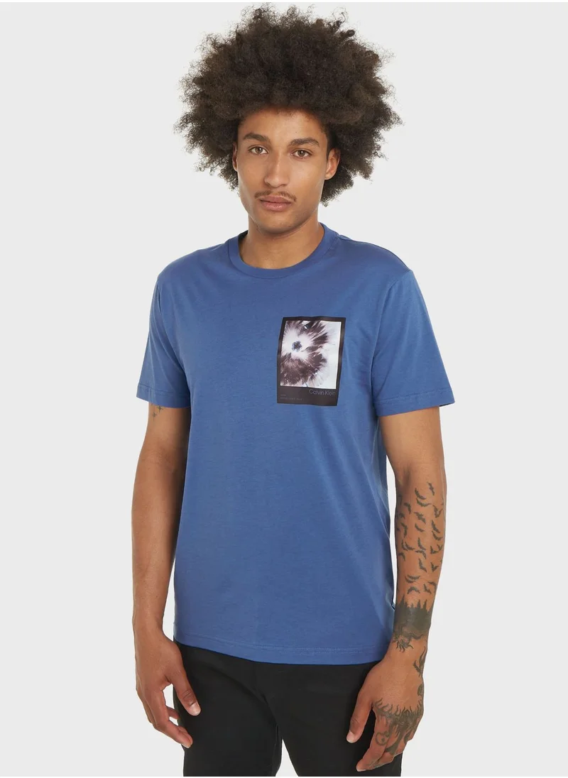 CALVIN KLEIN Graphic Crew Neck T-Shirt