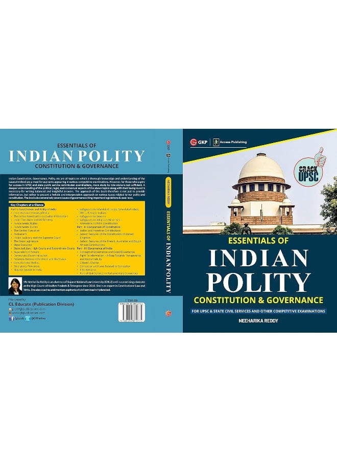 GKP Essentials of Indian Polity : Constitution & Governance for UPSC & State Civil Services and Other Competitive Examinations by Neeharika Reddy  - Image 3