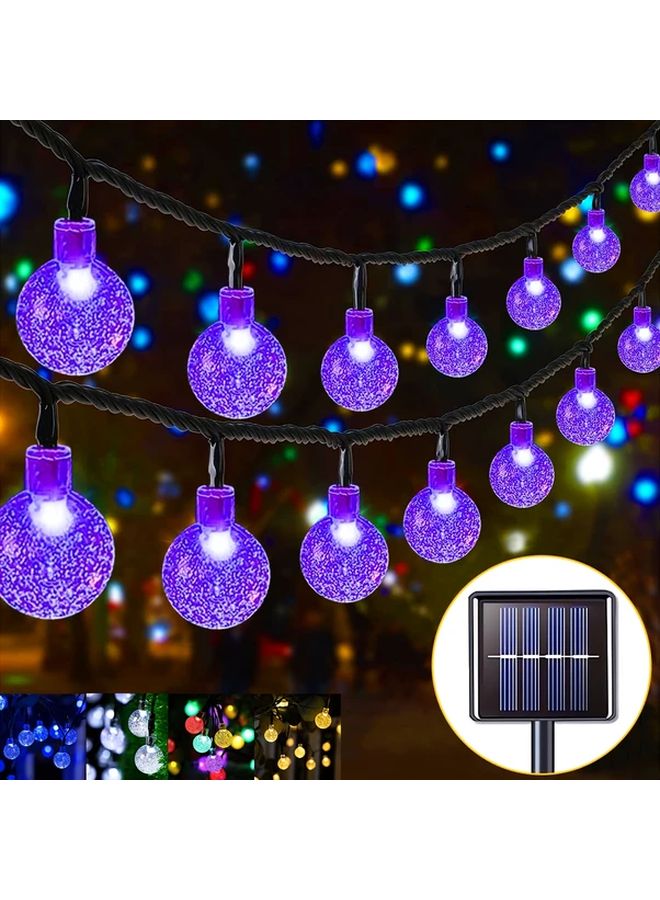 Solar String Lights 10LEDs 118 Inch Warm White IP65 Waterproof 8 Functions Garden - Image 2
