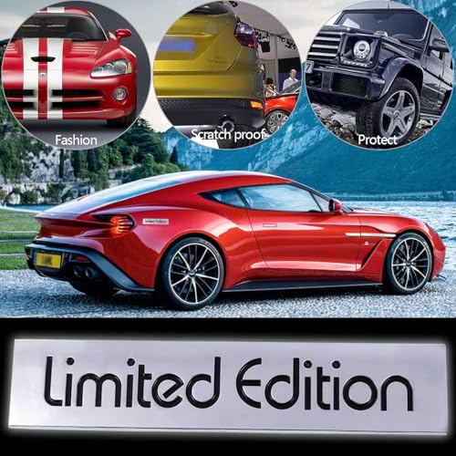 AutoBizarre 3D Raised Limited Edition Metal Monogram Emblem Badge Sticker for All Cars & Bikes (Silver Black) - Image 5