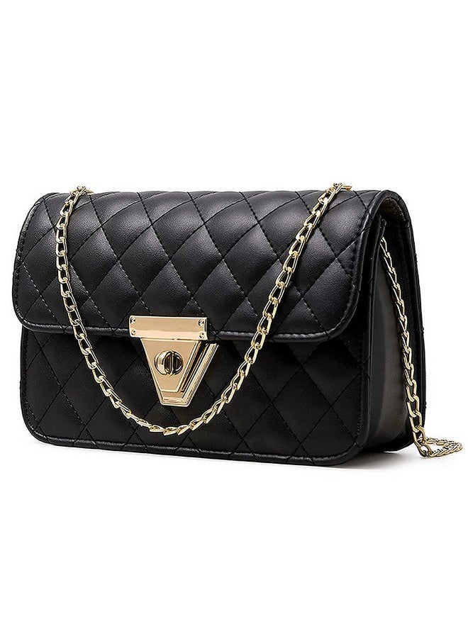 Fargo - Fargo Leatherette Side Sling Bags For Women's Ladies Hangbag (Black) - Image 1