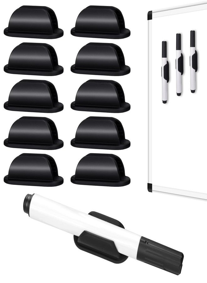 AIERSA Large Silicone Marker Holder for White Board, Dry Erase Adhesive Marker Holder, Marker Holder for Classroom Desk, Clipboard, Lockers, Wall, Single Marker Holder for School Office Supplies - Image 1