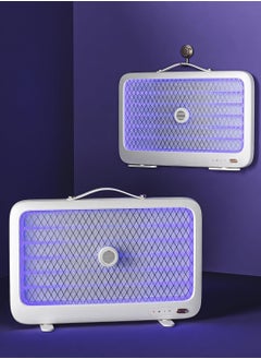 Bug Zapper with Light Sensor, Indoor Mosquito Zapper with LED UV Light, Rechargeable Mosquito Killer Lamp with Bait for Camping Patio Home Office
