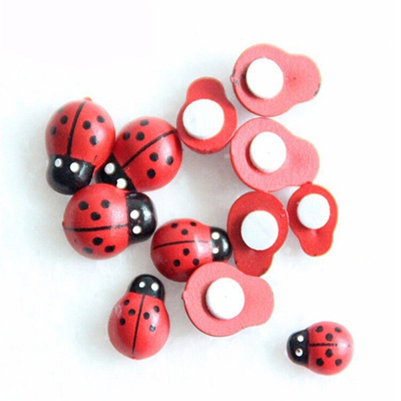200 pcs Cartoon Stickers Simulation Beetles Decorations Decals for Home Bedroom Living Room Bathroom Decoration - Image 3