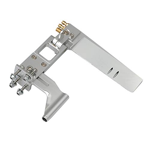 Mxfans RC Silver Rudder with Water Pickup Absorbing Aluminum Alloy Steering Hole Diameter 4MM - Image 1
