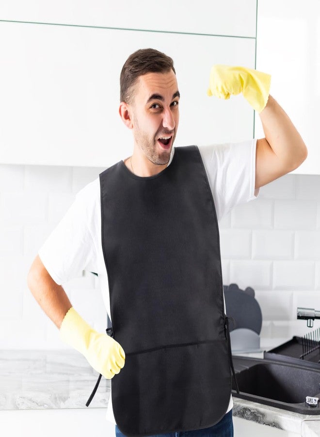 Alipis Hair Stylist Apron Waterproof Stain-Resistant Unisex Barber Apron with Pockets Heavy Duty for Salon Cooking Grilling Cleaning 27.55X19.48 Inch - Image 3