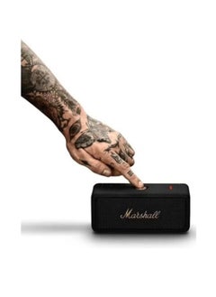 Marshall Emberton Portable Bluetooth Speakers Water Resistant Wireless 30 Plus Hour Of Playtime Black/Brass  - Image 3