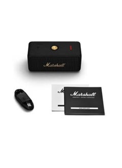 Marshall Emberton Portable Bluetooth Speakers Water Resistant Wireless 30 Plus Hour Of Playtime Black/Brass  - Image 4