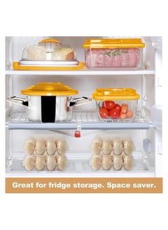 KASTWAVE Clear Plastic Egg Cartons Eco-friendly Egg Holder, Reusable Egg Cartons for 12 Eggs, Large Blank Egg Cartons for Chicken Farm Business Market Home Refrigerator Storage  - Image 2
