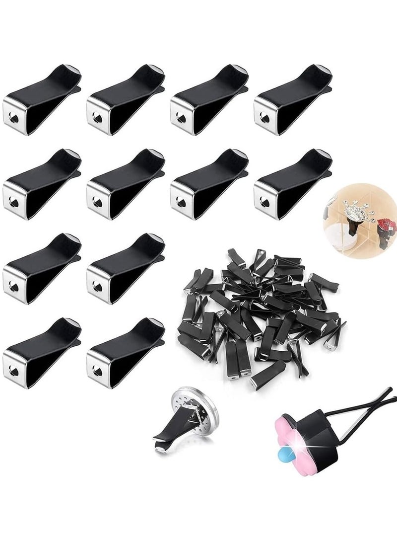 Generic 20 Pcs Car Air Fresheners Vent Clips - Square Design for Home, Office & Car - Smell Remover & DIY Decor (Black)  - Image 1