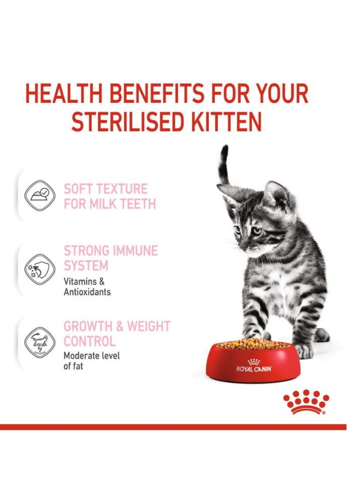 ROYAL CANIN Feline Health Nutrition Kitten Sterilised Gravy (WET FOOD - Pouches) 12x85G - Image 3