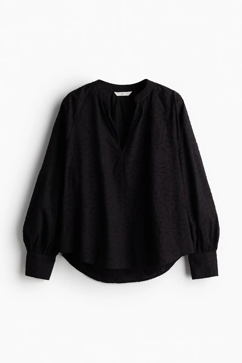 H&M Jacquard-weave blouse