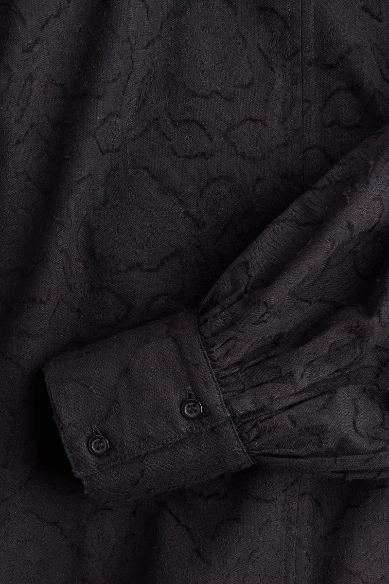 H&M Jacquard-weave blouse