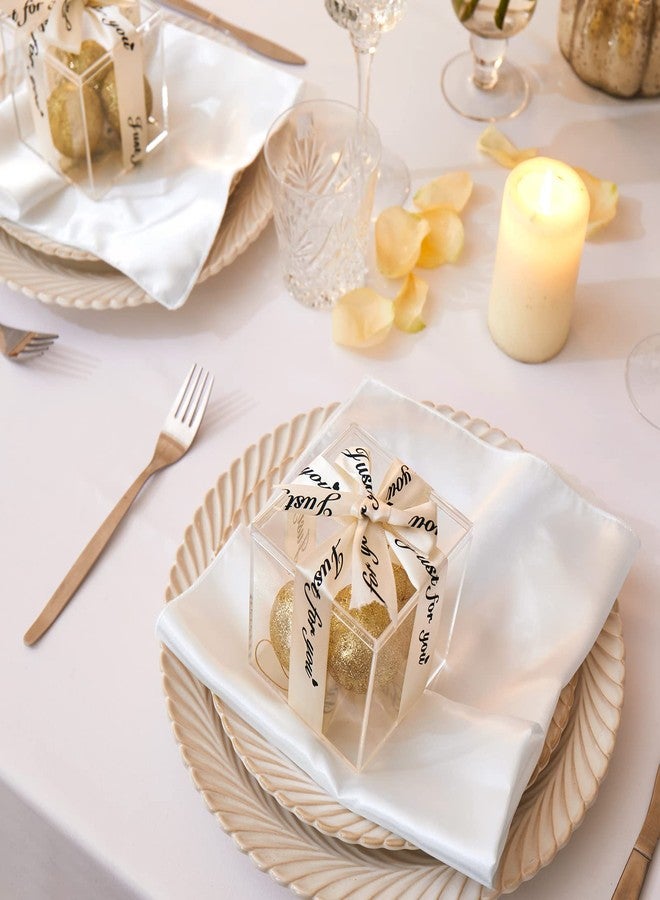 Cobedzy 12 Pack Satin Table Cloth Napkins, 17x17 Inch White Silky Wedding Napkins Cloth Washable, Luxury Dining Table Cloth Napkins Set for Birthday Holiday Party Dinner Restaurant - Image 2