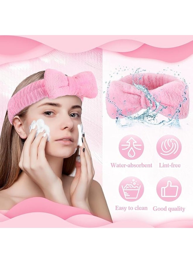 KIKI Spa Headband, Microfiber Bow Tie Headband for Face Washing, Skincare, Makeup, Sports, Elastic Hair Band for Women and Girls - Image 4
