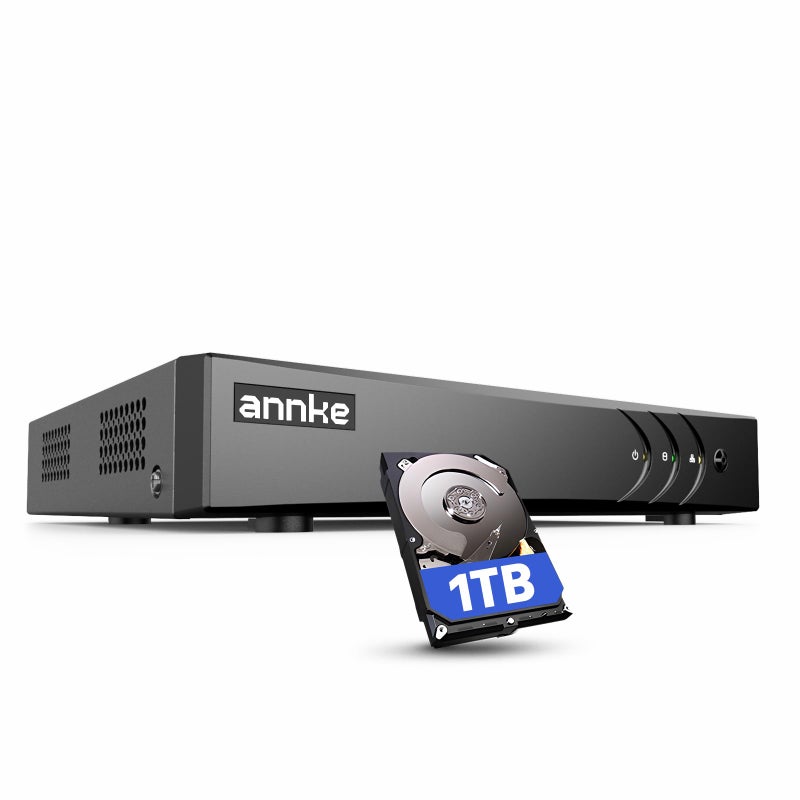 ANNKE 3K Lite 8 Channel Hybrid 5-in-1 Security Digital Video Recorder, H.265+ Surveillance DVR Supports 8CH Analog and 2CH 6MP IP Cameras, Remote Access, AI Human&Vehicle Detection, 1TB Hard Drive - Image 1