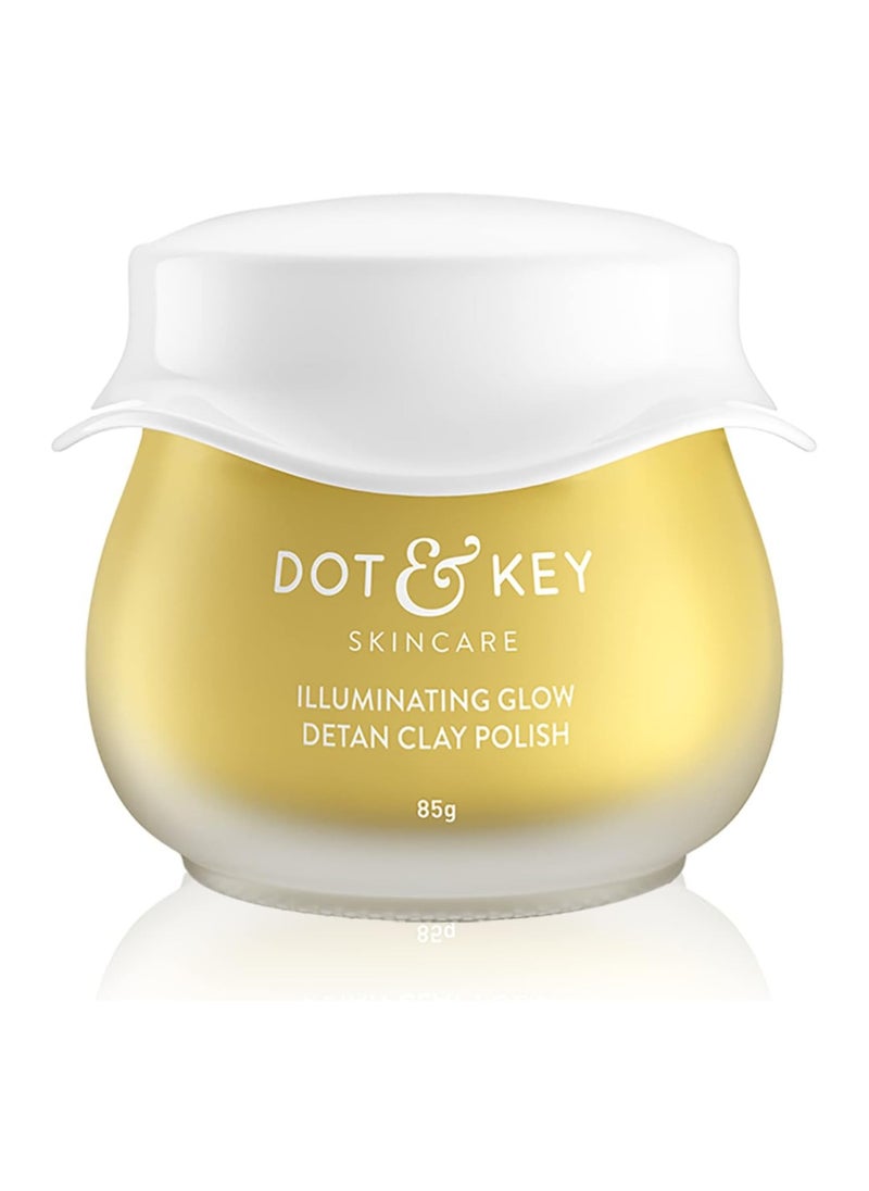Dot & Key - Dot & Key Illuminating Glow Detan Pack Clay Polish with Green Tea & Lemon Verbena | Detan Pack for Tan Removal | D Tan Face Mask for Tan Removal | For All Skin Types | 85g - Image 1