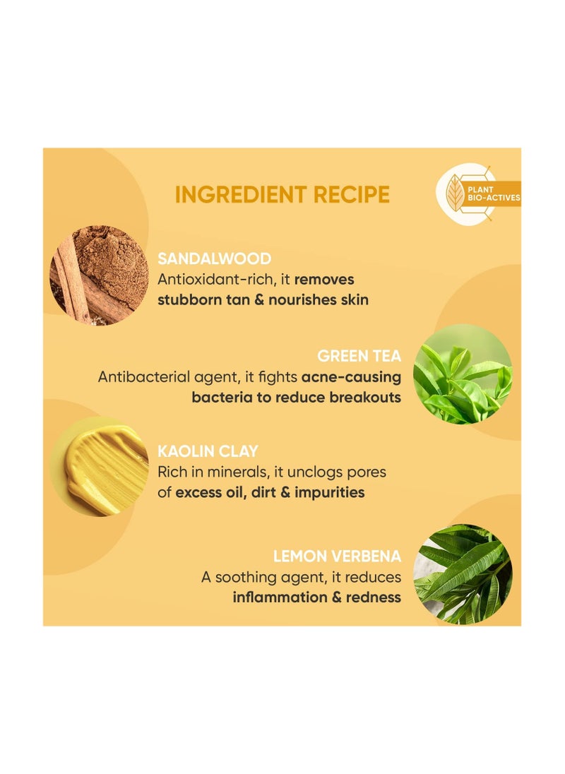 Dot & Key - Dot & Key Illuminating Glow Detan Pack Clay Polish with Green Tea & Lemon Verbena | Detan Pack for Tan Removal | D Tan Face Mask for Tan Removal | For All Skin Types | 85g - Image 1