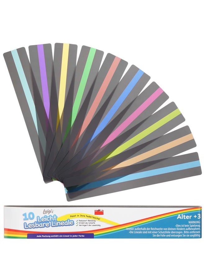 Luigi's 10 pcs reading stripe with wrapped paper+opp bag packing - Image 1
