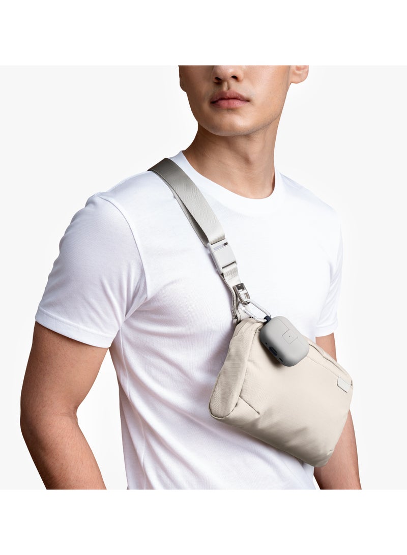 UNIQ ARDEN RPET RIPSTOP SLING BAG (2L) - DRIFTWOOD BEIGE - Image 3
