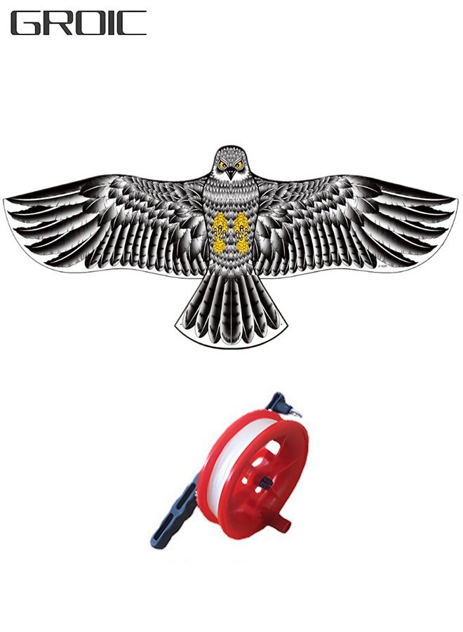 GROIC Eagle Kite for Kids and Adults Single Line String Colorful Huge Easy to Fly Outdoor Games 63 Inch - Image 1