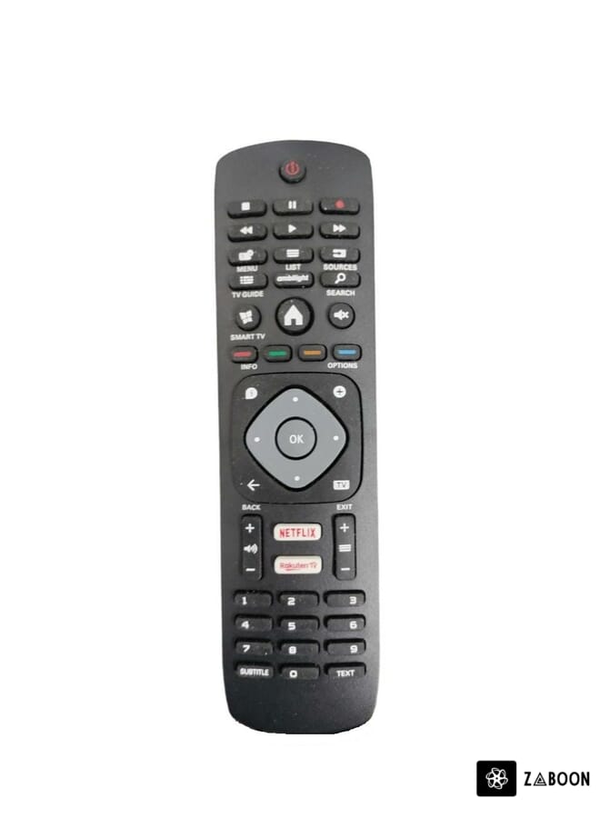 Zaboon Philips TV Remote Control | Universal Remote Control For Philips Smart LED LCD TV With Netflix & Rakuten TV Key Buttons