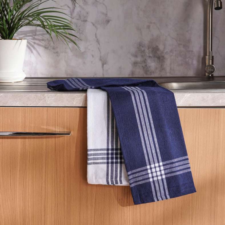 منشفة مطبخ بحرية - مجموعة من قطعتين