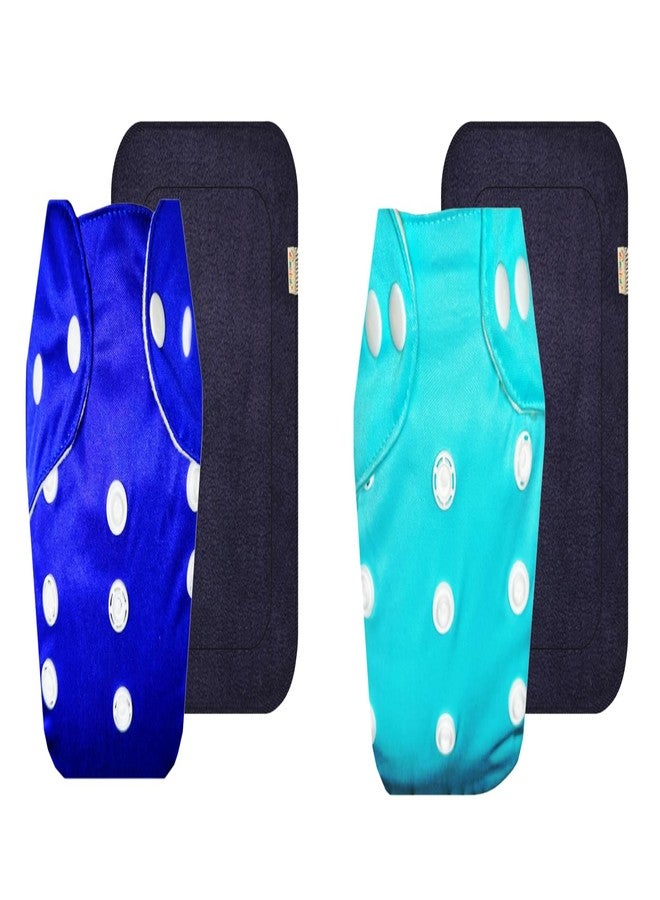 Dumbledo Lite Cloth Diaper with Black Insert (Pack of 2) | Snug Fit | Breathable | Travel Friendly | Trusted by Moms | 3 Months - 2 Years | Unisex Baby - Image 1