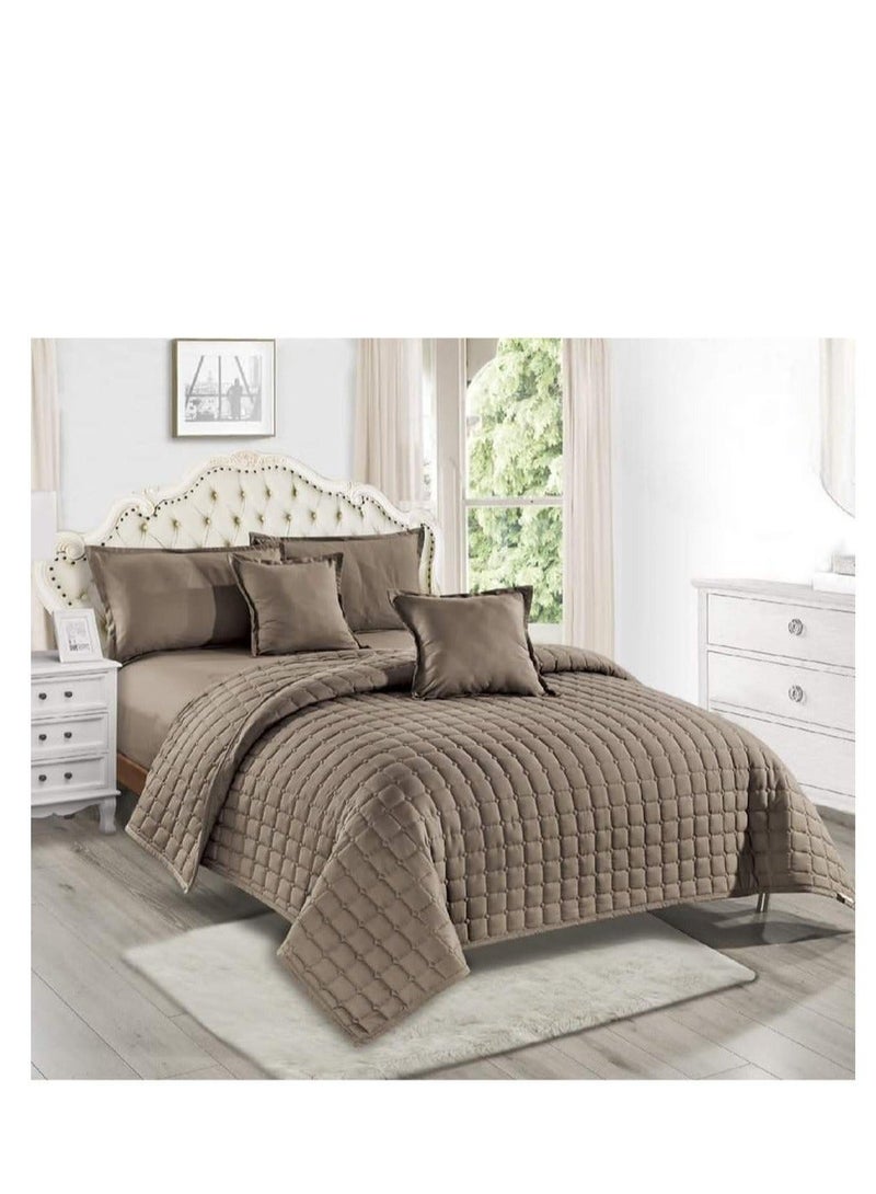 Moon Single Bed Comforter Set 4-Piece Microfiber Bedding Set (1 Comforter + 1 Fitted Bed Sheet + 2 Decorative Pillow Covers) – Suitable for 120×200 cm Bed - Image 3