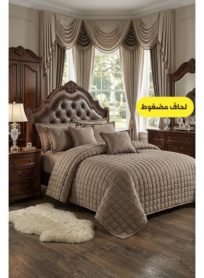 Moon Single Bed Comforter Set 4-Piece Microfiber Bedding Set (1 Comforter + 1 Fitted Bed Sheet + 2 Decorative Pillow Covers) – Suitable for 120×200 cm Bed - Image 1