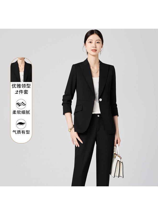 ROMON Women'S Suit, Elegant And Versatile Two-Piece Set For Business And Commuting - Image 2