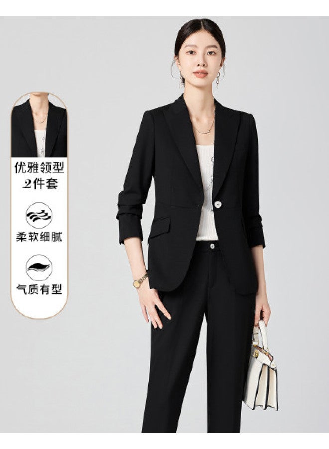 ROMON Women'S Suit, Elegant And Versatile Two-Piece Set For Business And Commuting - Image 1