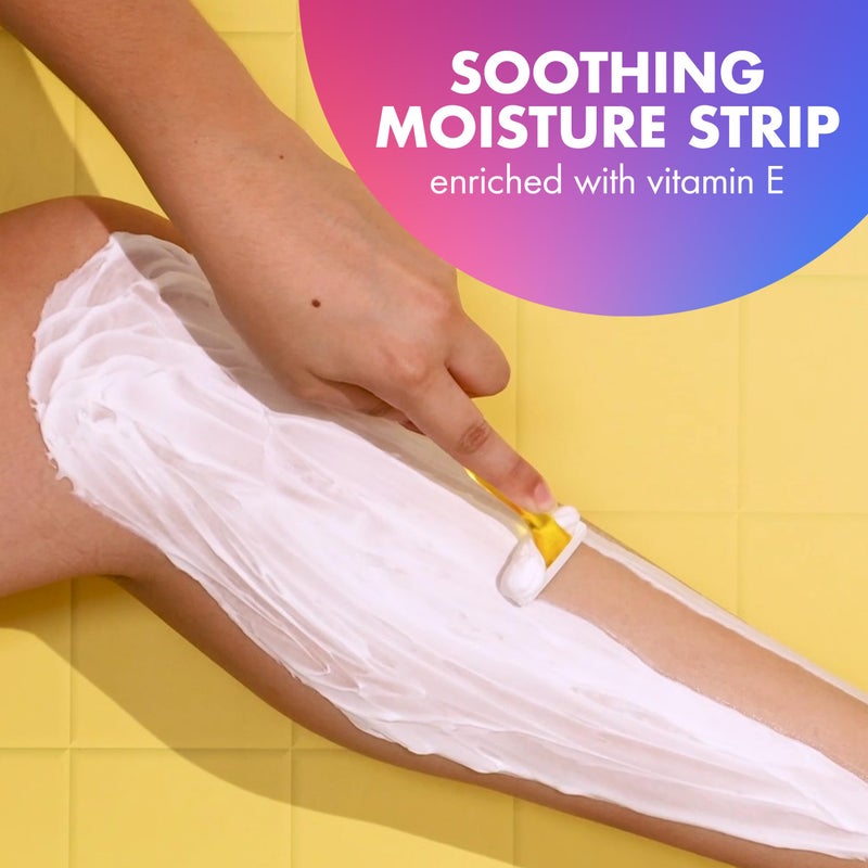 BIC Soleil 3 Colors Women's Disposable with 3 Blade Razors, Aloe Vera and Vitamin E Lubricating Strip for Enhanced Glide, 14-Pack, Stocking Stuffers for Women - Image 5