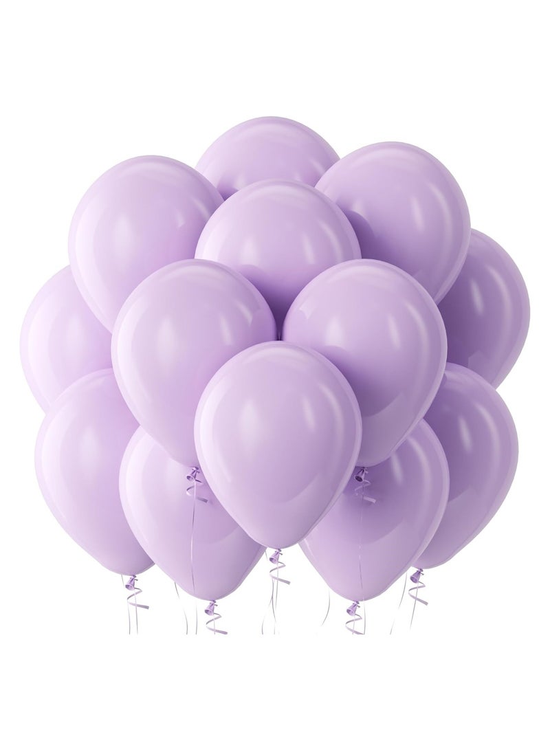 STARTEX 100 Pack 12 inch Round Helium Light Purple Balloons for Wedding Baby Shower Birthday Party Decorations - Image 1