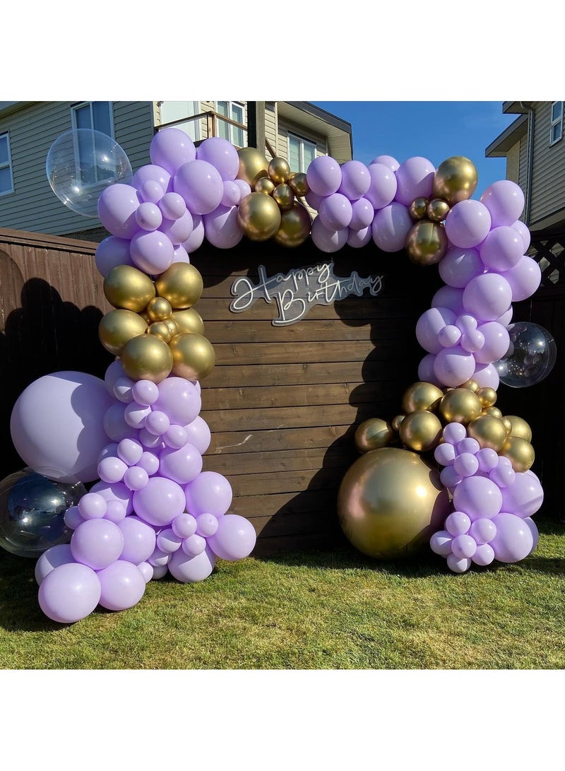 STARTEX 100 Pack 12 inch Round Helium Light Purple Balloons for Wedding Baby Shower Birthday Party Decorations - Image 4