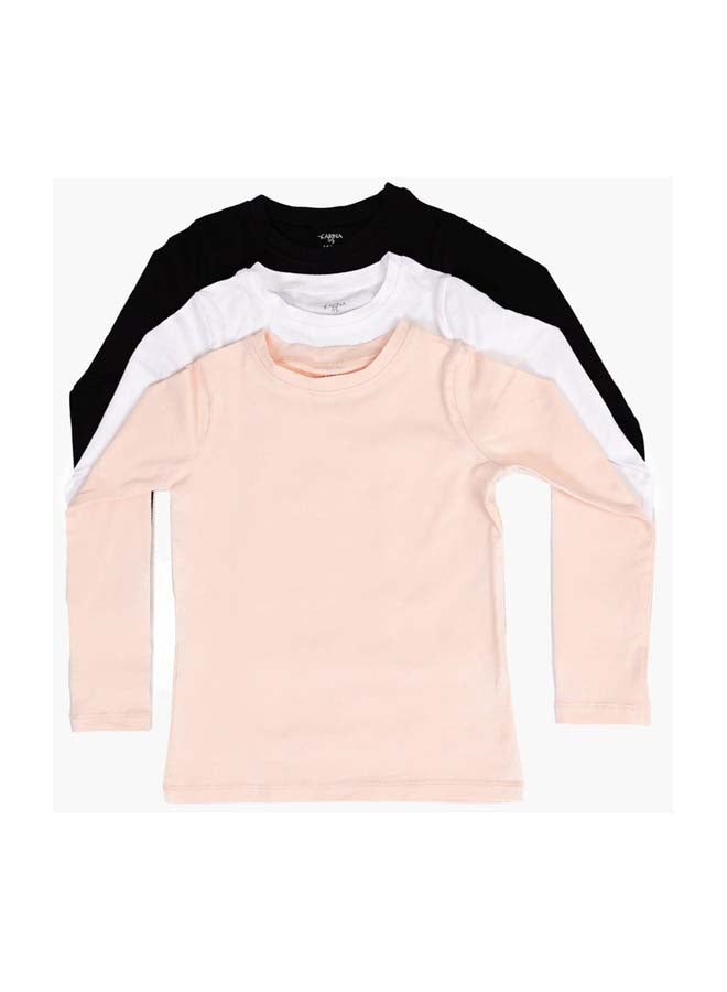 Carina Girls Crew Neck Long Sleeve shirt pack of 3 