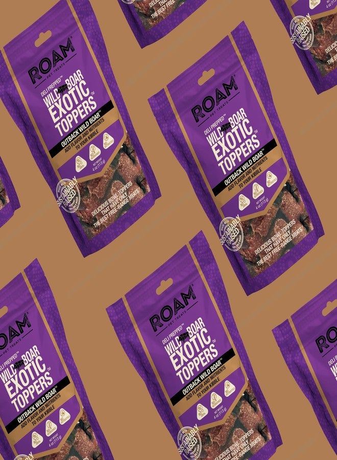 ROAM Pet Treats Wild Boar Exotic Dog Topper - Single Protein, Sustainably Raised Wild Boar Meat Dog Food Topper - Non-GMO, 4 Ounce - Image 4