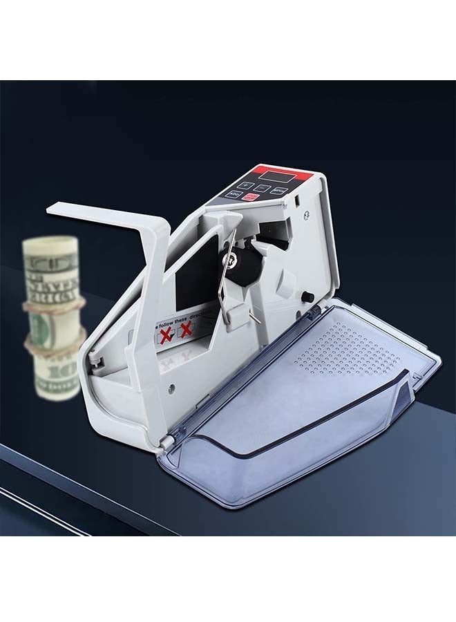 Sakulight Grey Portable Money Counter Machine, Mini Handy Cash Bill Counting Machine with 3 Digital Display Screen, 600pcs/min Banknote Paper Multinational Currency Counting for Small Change - Image 4