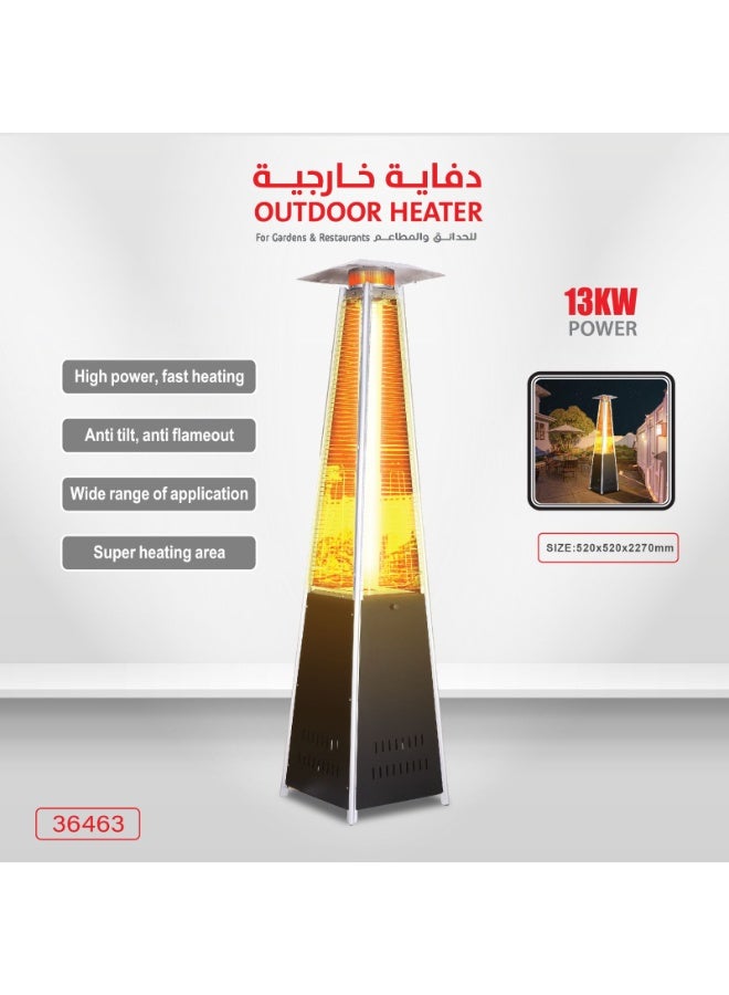 erorex Outdoor Heater | Pyramid Style | 13KW | Model 36463 - Image 1